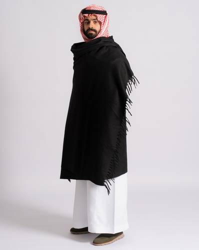 شال بتو - أسود غامق