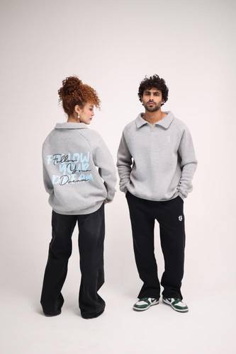 Gray Sweater oversized - unisex