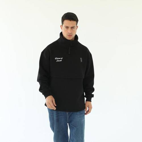 Black sweater oversized - unisex
