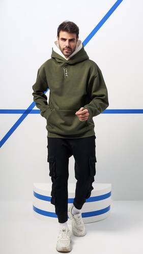 ‏Oil hoodie oversized - unisex