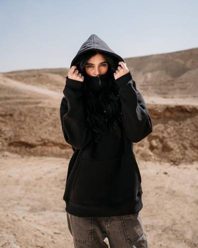 Black ninja hoodie oversized- unisex