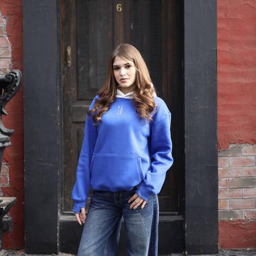 Oversized Blue hoodie - unisex