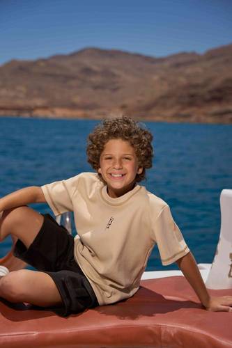 Beige t-shirt children set - ciao