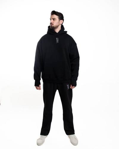 Oversized black hoodie - unisex