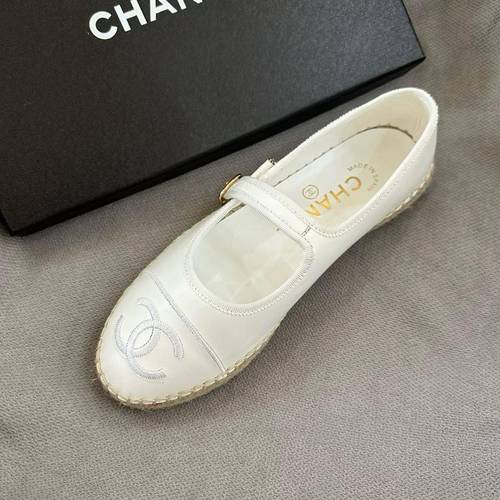 Chanel Espadrille White