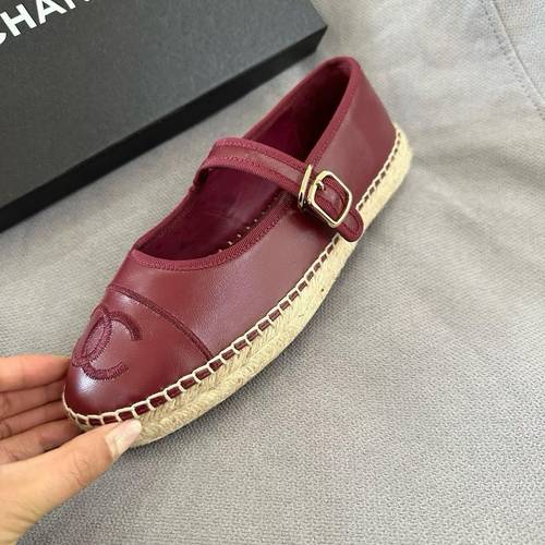 Chanel Espadrille Burgundy