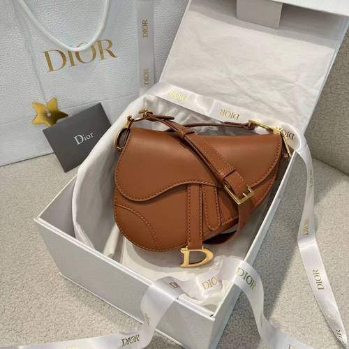 Dior Saddle small bag light gold