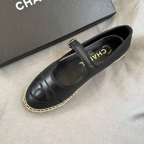 Chanel Espadrille Black
