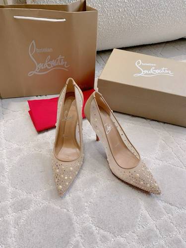 Louboutin heels Beige