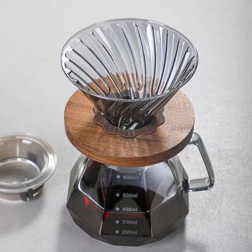 قمع زجاجي للـ v60 
