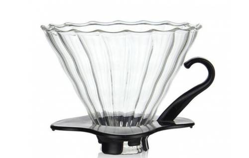 قمع تقطير V60 زجاجي