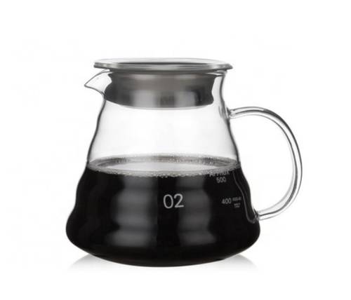 سيرفر V60 زجاج 600 مل - مقاس 02 | V60 Coffee Server 600ml