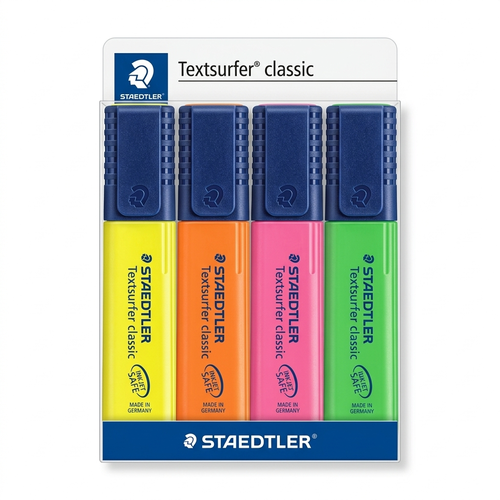 STAEDTLER Textsurfer Classic | ألوان 4 أقلام تمييز