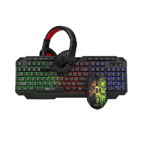 طقم ألعاب RGB XTRIKE ME – كيبورد وماوس وسماعة Gaming