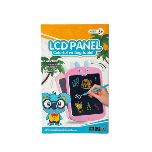 لوح كتابة إلكتروني LCD للأطفال ملون – شاشة رسم قابلة للمسح