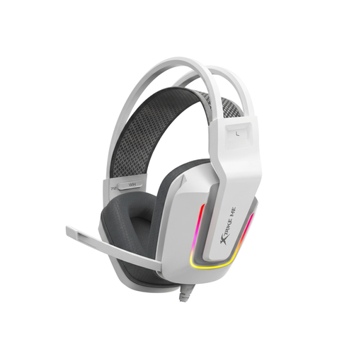 سماعة ألعاب RGB سلكية XTRIKE ME GH-712 – صوت محيطي وراحة طويلة باللون الأبيض