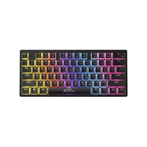 كيبورد ألعاب RGB ميكانيكي مدمج XTRIKE ME – تصميم احترافي وإضاءة ملونة