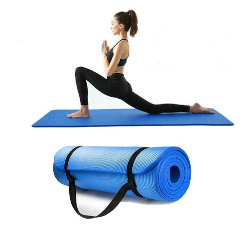 Idl 10MM Thick Yoga Mat Pad NBR Nonslip Exercise Fitness Pilate Gym Durable