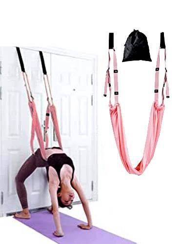 Aerial Yoga Strap with Foam Handles for Flexibility Training