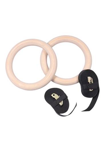 WGR-A1 Gymnastic Rings with Lifting Straps - Pro Flexible Training