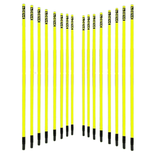 5ft Spring Loaded Slalom Poles – Pack of 16 for Agility Training