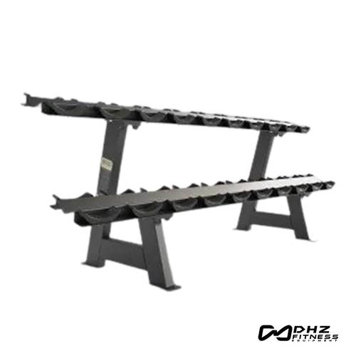 DHZ E3077 10-Pair Dumbbell Rack for Organized Gym Weight Storage