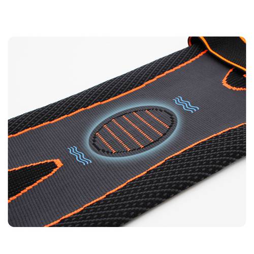 long knee brace with an elastic strap for leg support from Aolikes