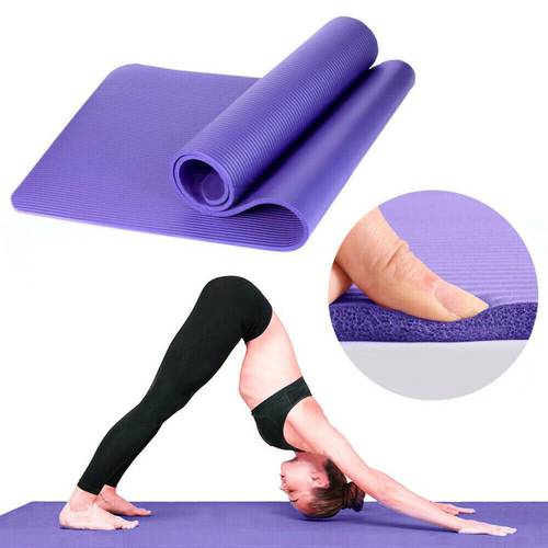 Idl 10MM Thick Yoga Mat Pad NBR Nonslip Exercise Fitness Pilate Gym Durable