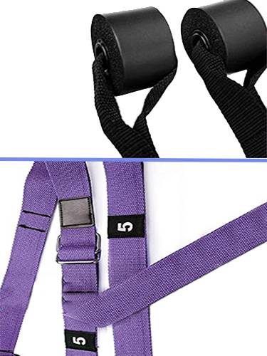 Aerial Yoga Strap with Foam Handles for Flexibility Training