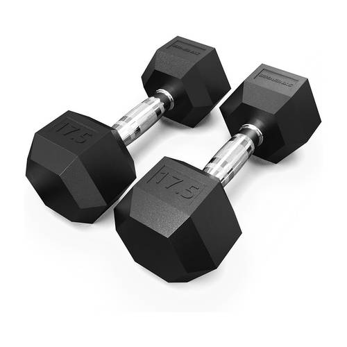 17.5kg Hex Flexible Dumbbell Pair – Comfort & Control in Every Rep