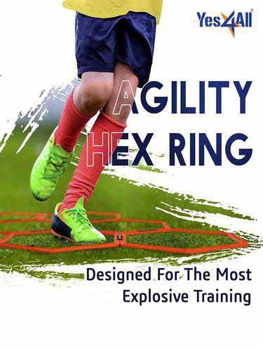 AGS-A1 Agility Hex Rings Set – 6 Speed & Coordination Training Rings with Carry Bag