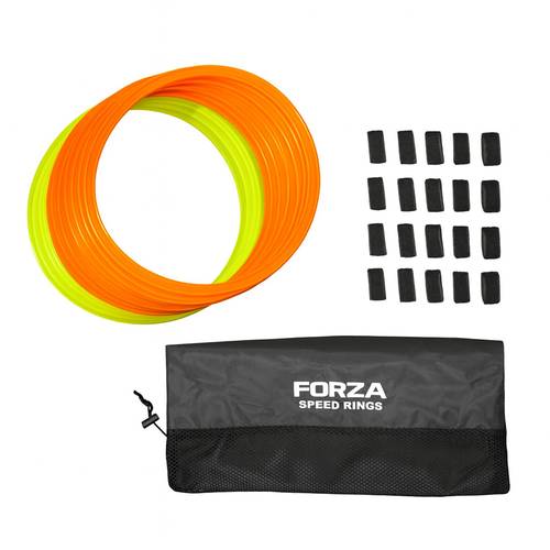 Speed and Agility Training Rings Set of 12 Multi-Color Hoops