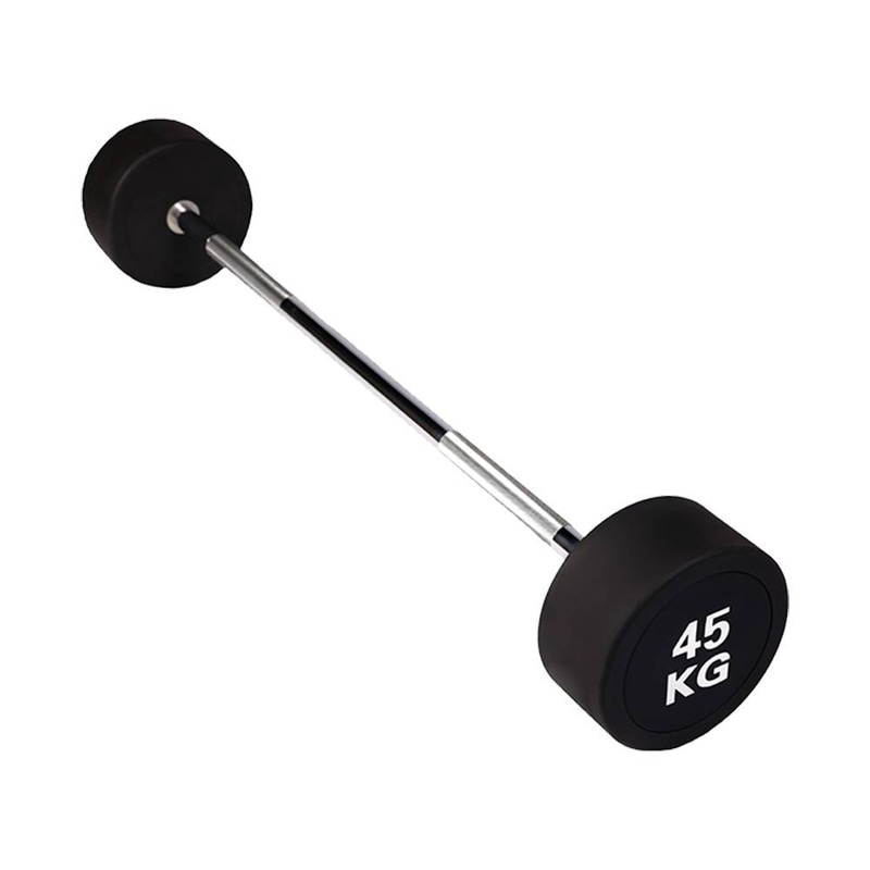 45kg Rubber Coated Straight Bar – Full Body Strength Bar