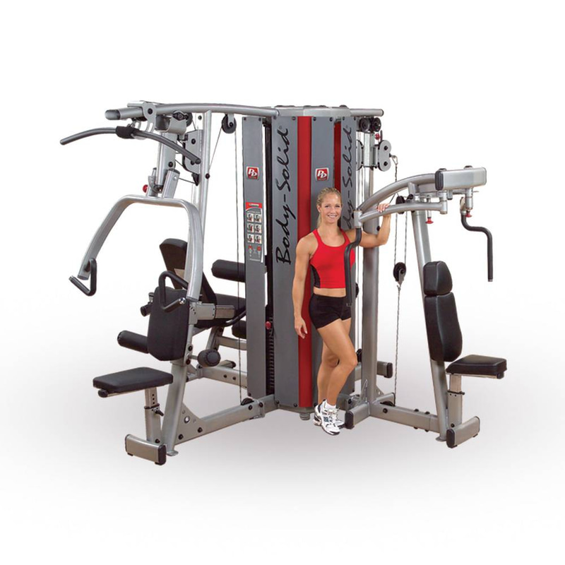 جهاز جيم مزدوج احترافي DGYM-S من بودي سوليد – تدريب شامل للجسم