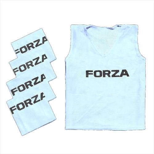 FORZA White Football Training Bibs Junior Pack of 10
