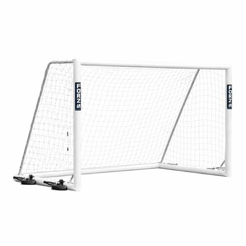 FORZA Alu110 3m x 2m Freestanding Futsal Goal with 360 Wheels