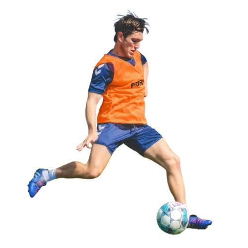 Orange Football Training Bibs L/XL – Lightweight Mesh (10 Pack)