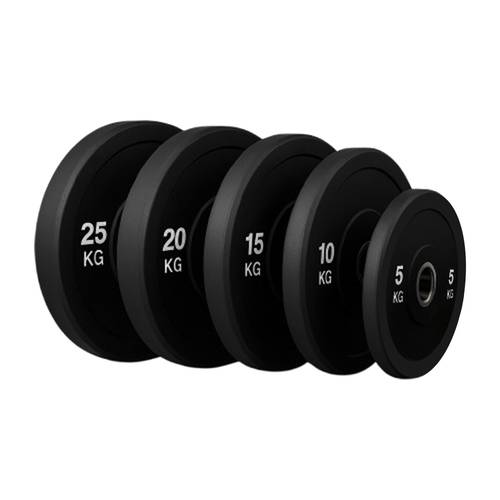 طقم إطارات أوزان أولمبية باللون الأسود – BBP-SET