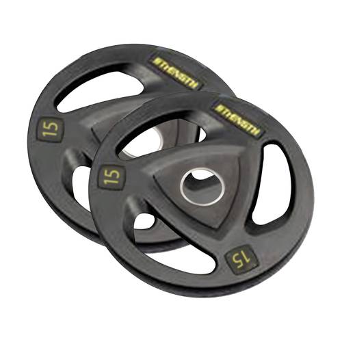 Pair of 15 kg Olympic Rubber-Coated Weight Plates