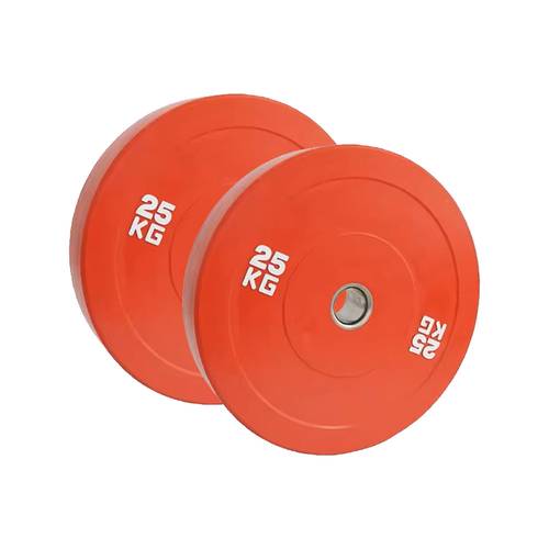 Pair of 25kg Olympic Rubber-Coated Plates