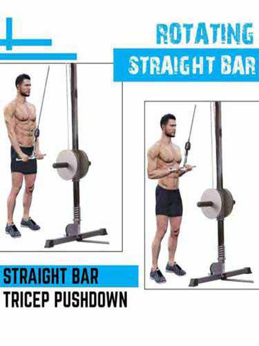 20” Deluxe Straight Bar for Strength & Fitness Training DSB-B1