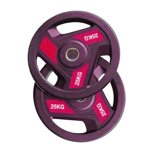 Pair of 25KG Colored Olympic Plates ideal for weightlifting exercises