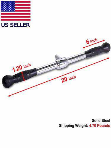 DRSB-A1 20” Multi-Purpose Deluxe Straight Bar with Rubber Grips