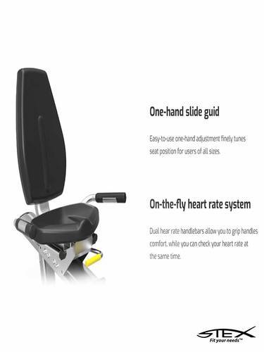 STEX S25R Recumbent Cardio Bike for Smooth Cardio Workouts