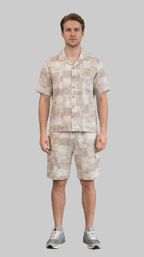 طقم رجالي شورت صيفي قطعتين M-2XL
