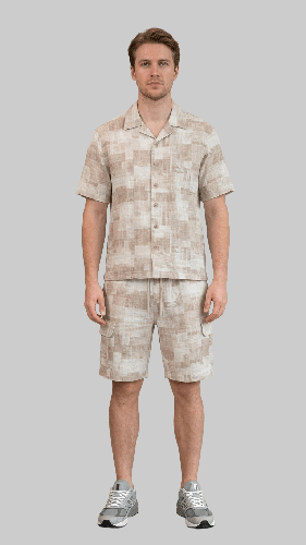 طقم رجالي شورت صيفي قطعتين M-2XL