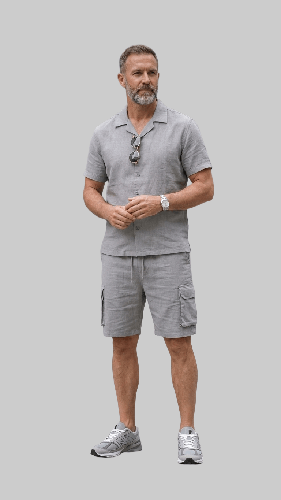 طقم رجالي شورت صيفي قطعتين M-2XL