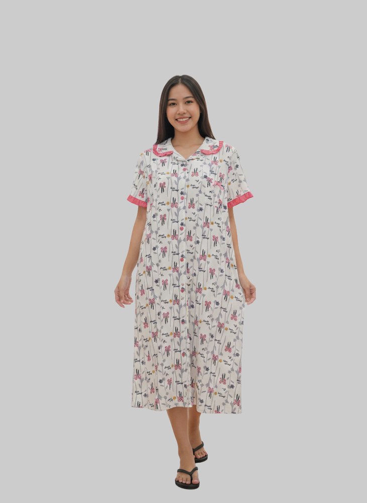 قميص نسائي ذو التصميم الزهري الجميل M-XXL