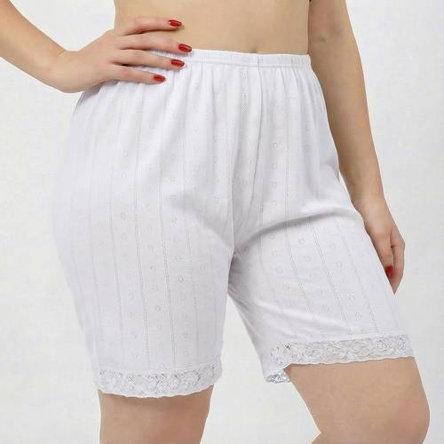 شورت نسائي مقاس كبير من قماش الجاكار قطن 100% - مقاس موحد من XL الى 4XL  الى 4XL