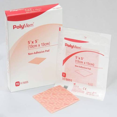 ضماد اسفنجي غير لاصق مقاس Polymem Non-Adhesive Pad 5''X5''(13cmX13cm)
